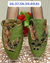Wedding Wear Embroidered Flat Mules Summer Jutti Catalog
